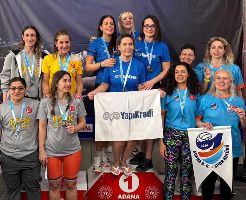 Masterler Yüzme Şampiyonası'na Adana Büyükşehir Belediyespor damga vurdu