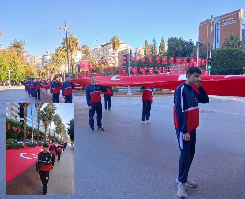 Spor Lisesi 5 Ocak Adana'nın Kurtuluş Bayramı'na damga vurdu