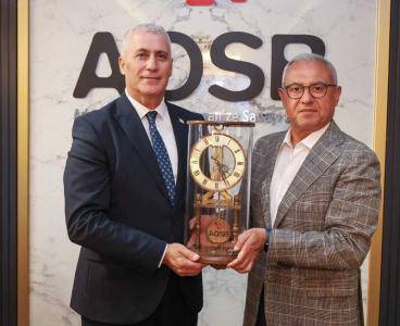 KKTC Ekonomi ve Enerji Bakanı Olgun Amcaoğlu’ndan AOSB’ye Ziyaret