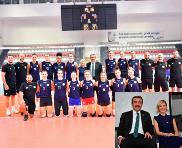 Başkan Soner Çetin ve oyuncu Yeliz Doğramacılar Arman'dan ziyaret