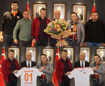 1954 Adanaspor'dan MHP İl Başkanı Yusuf Kanlı'ya ziyaret