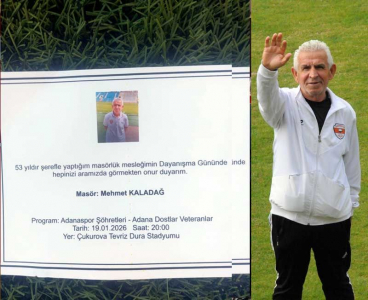 Adanaspor'un 53 yıllık Masörü Mehmet Kaladağ Dayanışma Günü düzenliyor