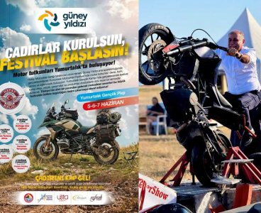 Motosiklet tutkunları güneyin yıldızı Yumurtalık’ta buluşuyor