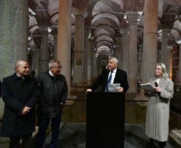 Türk ve Alman Belediye Başkanları Yerebatan Sarnıcı’nda bir araya geldi