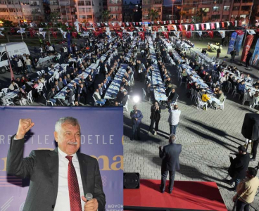 Zeydan Karalar Karataş'ta iftar yemeğine katıldı